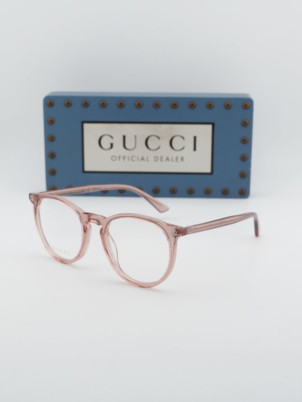 Gucci GG0027O 019 Women Round Eyeglasses 50mm - Pink